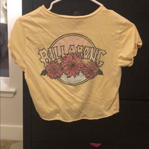 Billabong Yellow crop top size small